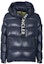 Order Moncler Maury Logo Print Half-Zip Hooded Puffer Jacket Men’s Blue. 1A0004068950742