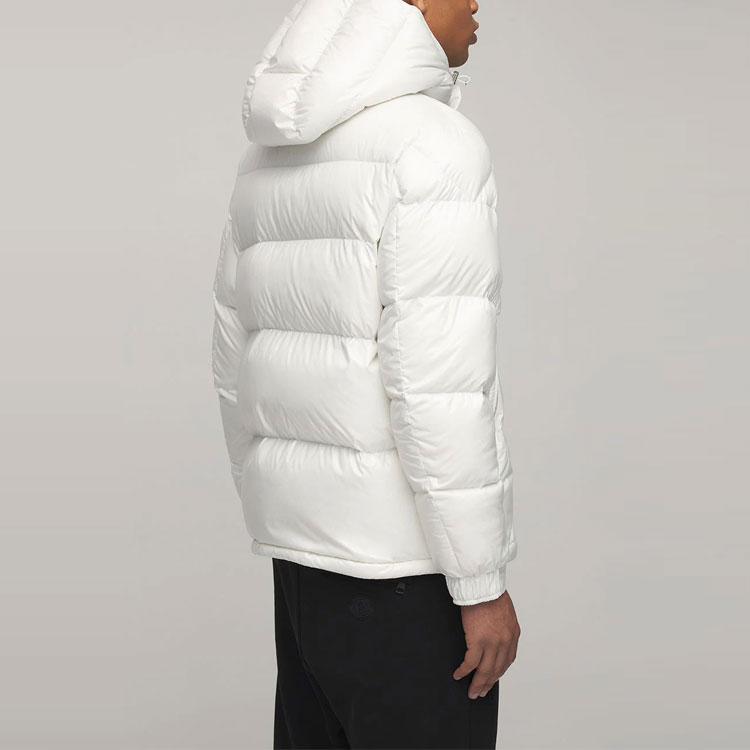Moncler Maury Logo Print Long Sleeve Down Jacket White. 1A0004068950085 圖 5