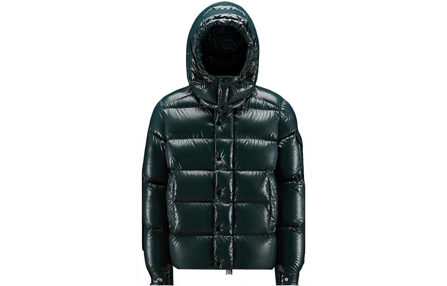 Moncler Maya FW22 70th Anniversary Forest Green Hooded Down Jacket . H20911A002565969T872