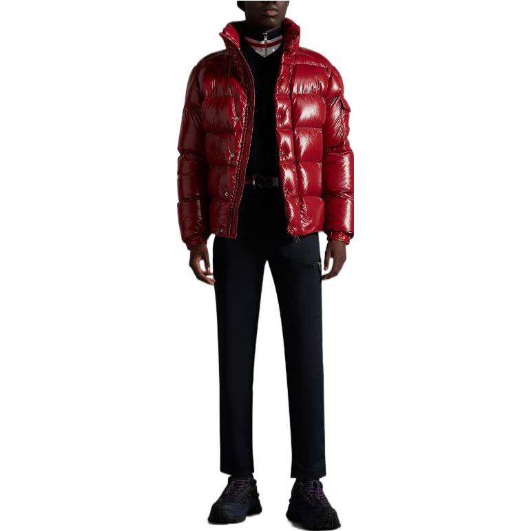 Moncler Maya FW22 Red Hooded Down Jacket Unisex Winter Warm Embroidered Design. H20911A002565969T469 圖 3