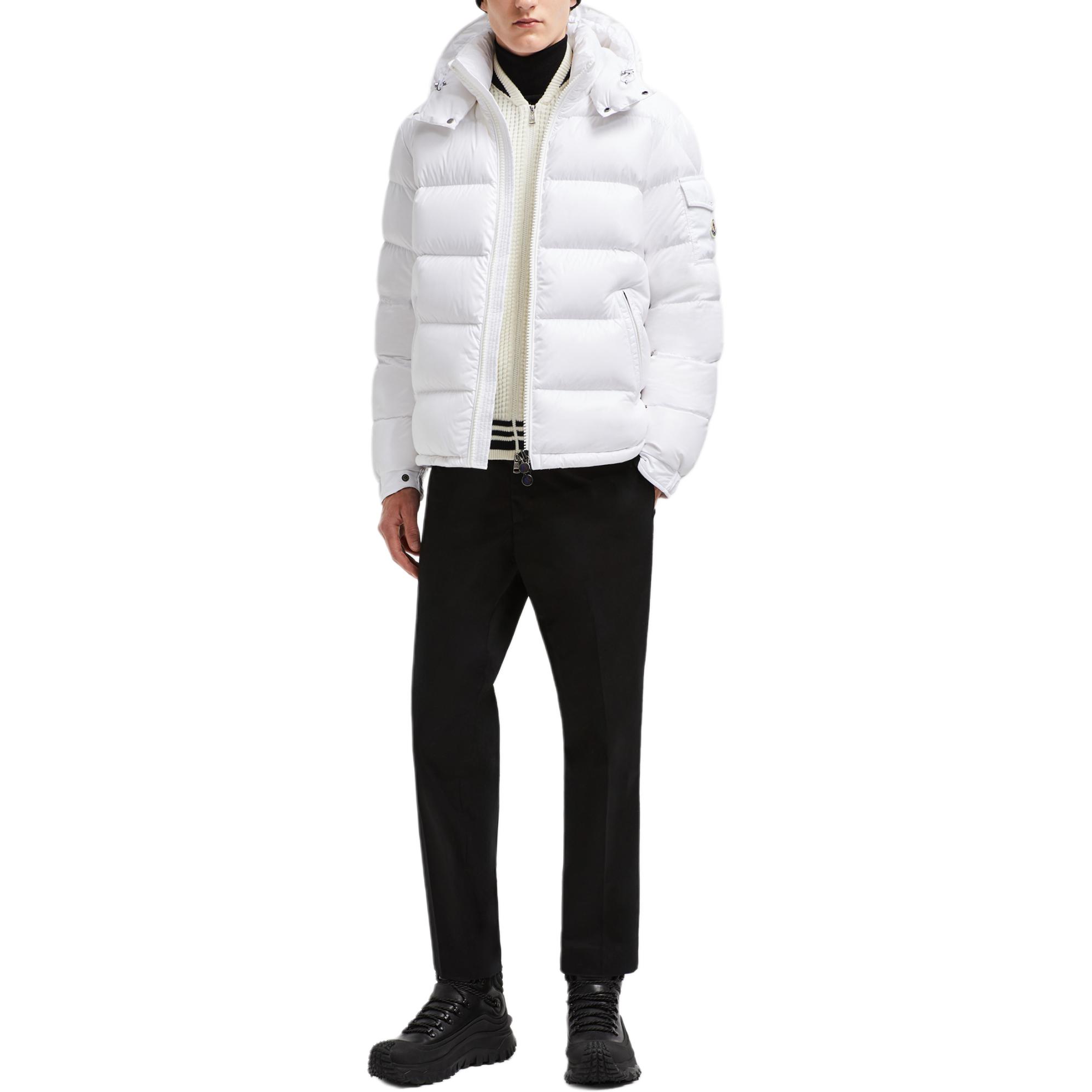 Moncler Maya FW24 Unisex White Down Puffer Jacket Waterproof High Collar Hoodie. J20911A5360068950032 圖 3