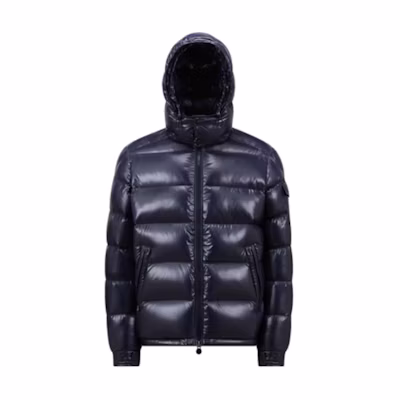 Moncler Maya FW24 Waterproof Short High-Neck Down Jacket Midnight Blue Men J20911A5360068950742