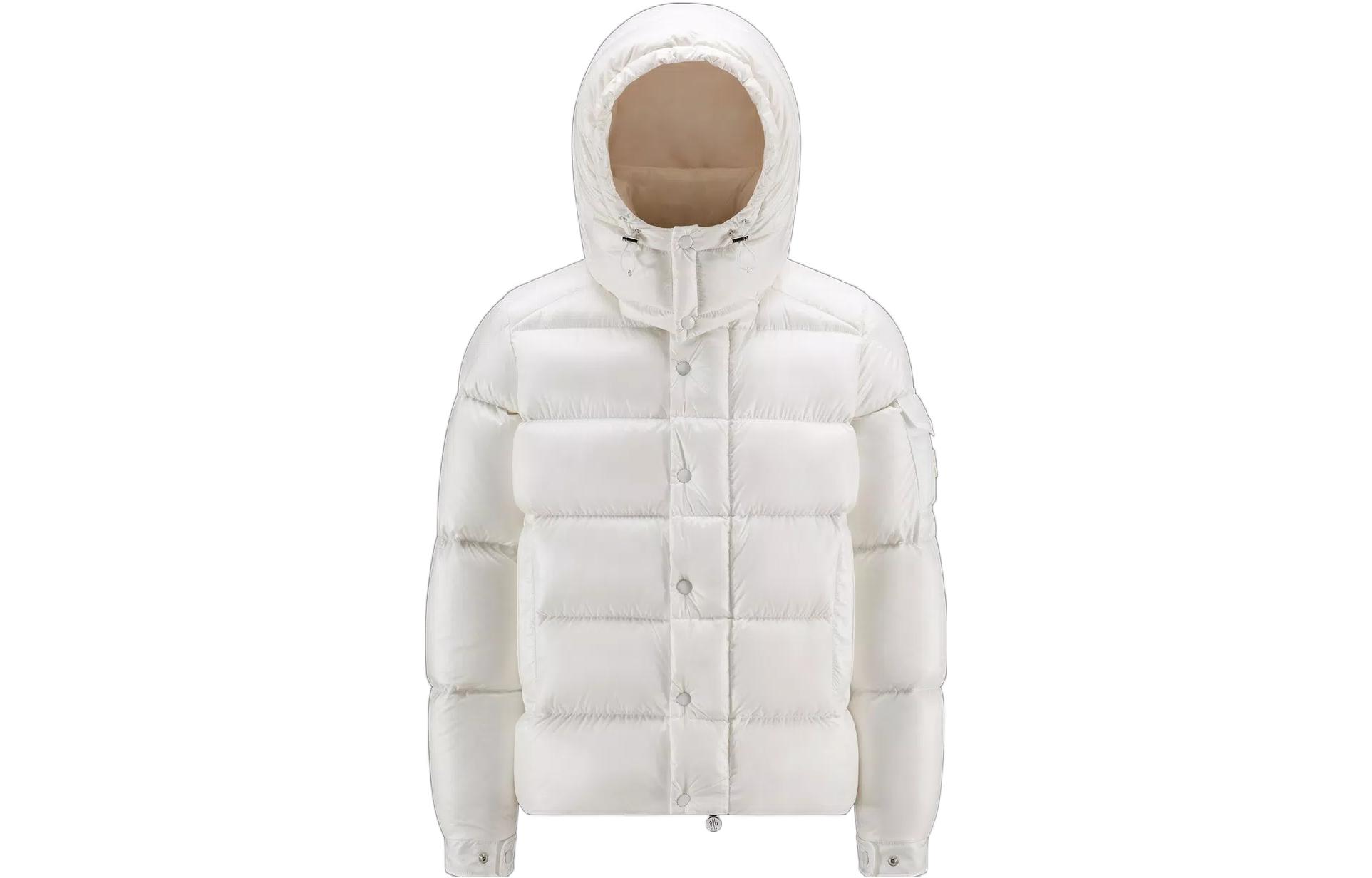 Moncler Maya Glossy Waterproof Down Jacket Winter Unisex White H20911A00256539AQ032 圖 2