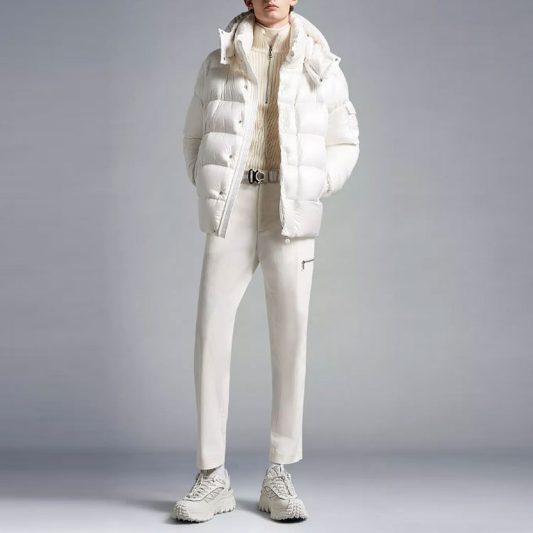 Moncler Maya Glossy Waterproof Down Jacket Winter Unisex White H20911A00256539AQ032 圖 3