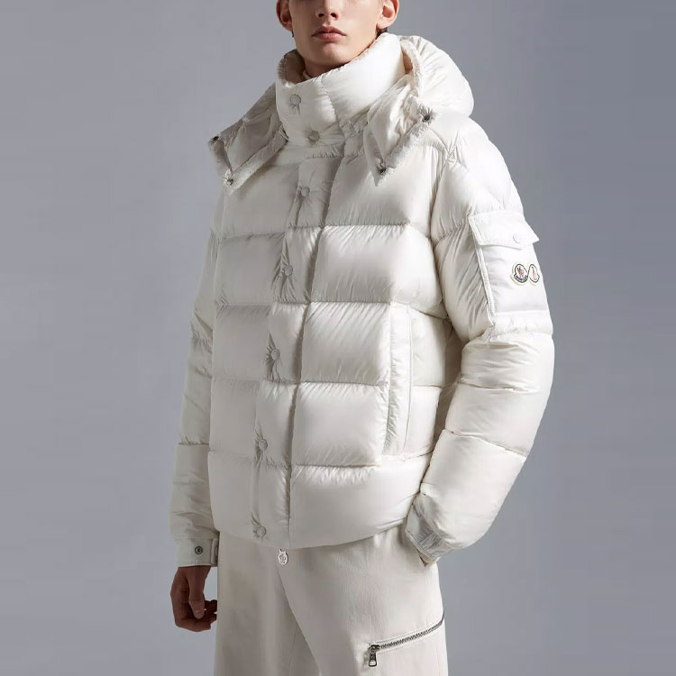 Moncler Maya Glossy Waterproof Down Jacket Winter Unisex White H20911A00256539AQ032 圖 4