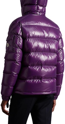 Moncler Maya Glossy Waterproof Hooded Down Jacket Grape Purple Unisex Winterwear. H20911A536006895061C Shop Moncler Maya Glossy Waterproof Hooded Down Jacket Grape Purple Unisex Winterwear. H20911A536006895061C