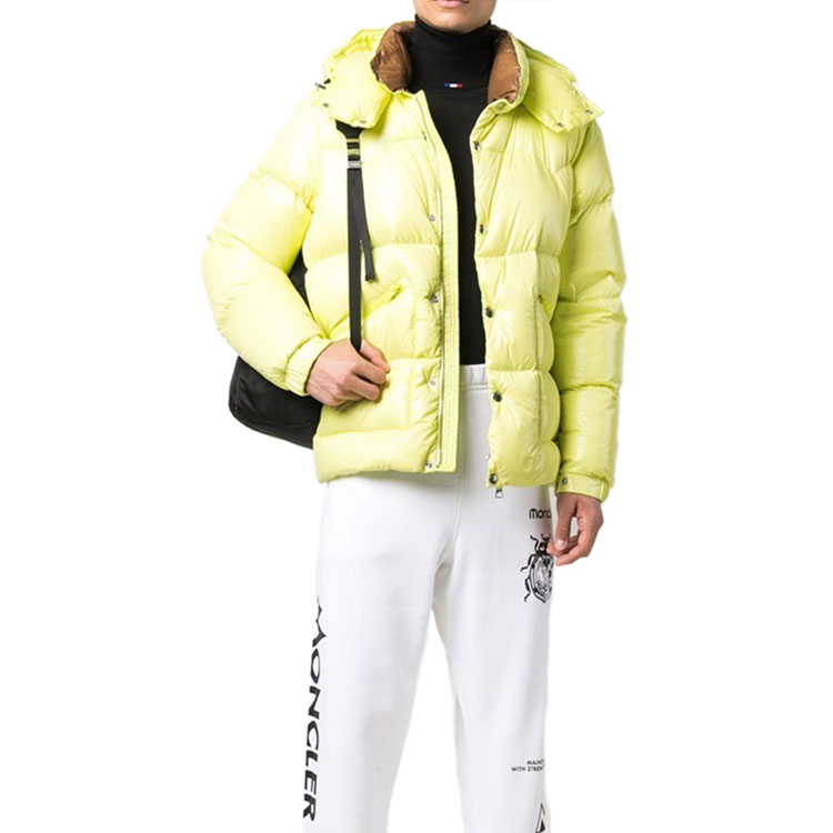 Moncler Maya Hooded Short Down Jacket Yellow 1A0004168950112 圖 3