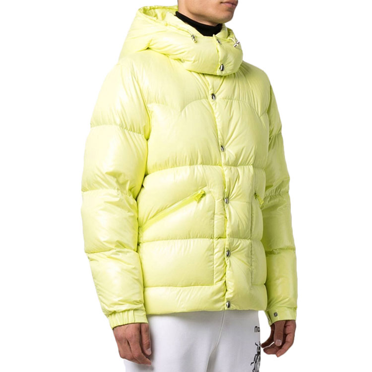 Moncler Maya Hooded Short Down Jacket Yellow 1A0004168950112 圖 4