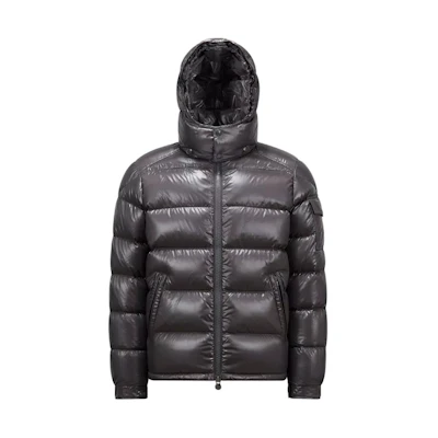 Moncler Maya Series Unisex Hooded Short Puffer Jacket Gray. I20911A5360068950930