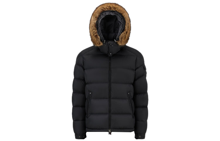 Moncler Maya Short Puffer Jacket Removable Hood Unisex Black Winter Down Coat. H20911A002705968E999 圖 2