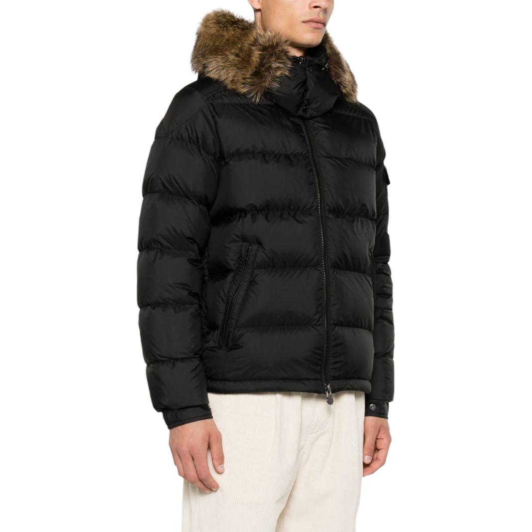 Moncler Maya Short Puffer Jacket Removable Hood Unisex Black Winter Down Coat. H20911A002705968E999 圖 3