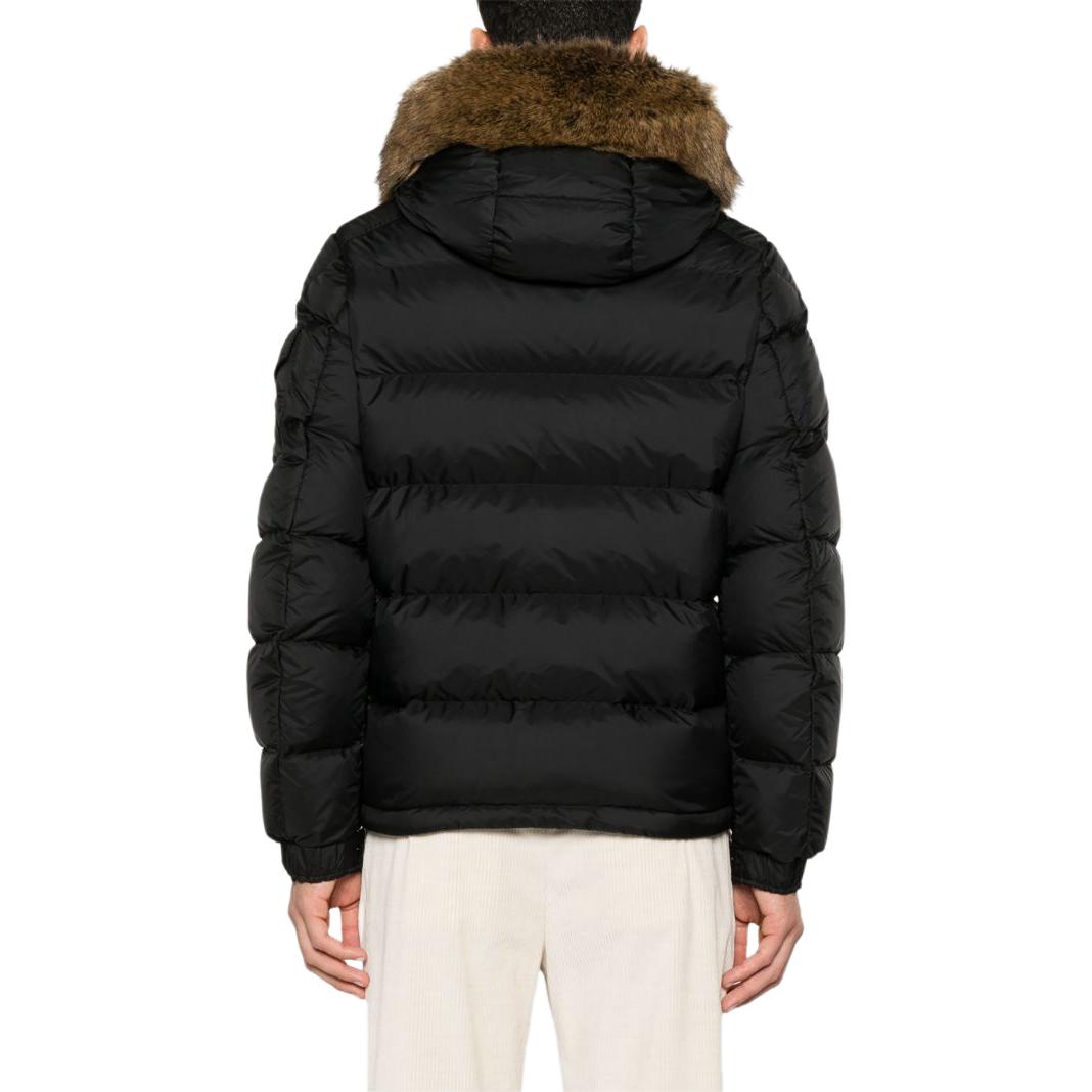 Moncler Maya Short Puffer Jacket Removable Hood Unisex Black Winter Down Coat. H20911A002705968E999 圖 4