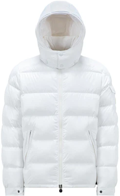 Moncler Maya Unisex White Hooded Long Sleeve Down Jacket I20911A5360068950032 Order Moncler Maya Unisex White Hooded Long Sleeve Down Jacket I20911A5360068950032