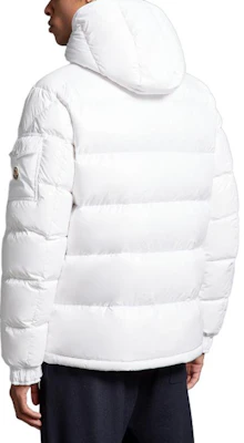 Moncler Maya Unisex White Hooded Long Sleeve Down Jacket I20911A5360068950032 Purchase Moncler Maya Unisex White Hooded Long Sleeve Down Jacket I20911A5360068950032