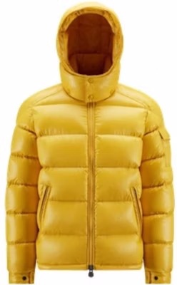 Moncler Maya Unisex Yellow Hooded Puffer Jacket - Warm, Slim Fit & Short Length. H20911A5360068950141 Order Moncler Maya Unisex Yellow Hooded Puffer Jacket - Warm, Slim Fit & Short Length. H20911A5360068950141
