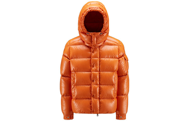 Moncler Maya Winter  Orange Hooded Down Jacket with Embroidered Logo. H20911A002565969T330 圖 2