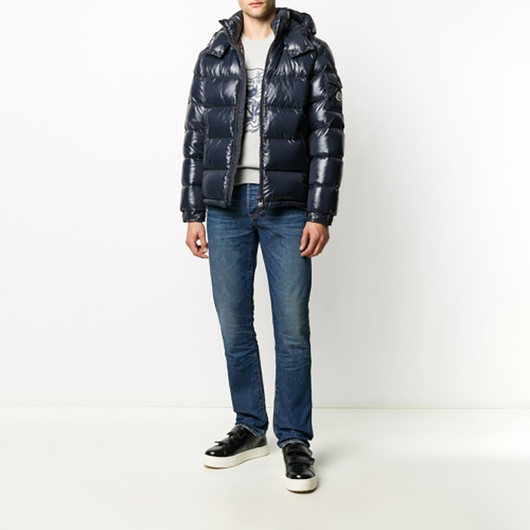 Shop Moncler Maya Winter Down Jacket: Unisex Glossy Puffer for Ski Season 0911A5360068950742