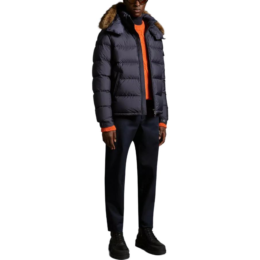 Moncler Mayaf Detachable Hood Zip Long Sleeve Down Jacket Blue for Men. I20911A001985968E742 圖 3