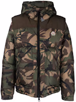 Order Moncler MEAKAN FW22 迷彩連帽羽絨外套 男女款 - 軍綠色 1A00223596C7F81