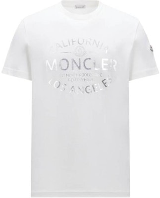 Moncler Metallic Logo Print Crewneck T-Shirt White Men’s Short Sleeve Tee J10918C0004089AJS034 Buy Moncler Metallic Logo Print Crewneck T-Shirt White Men’s Short Sleeve Tee J10918C0004089AJS034