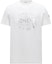 Order Moncler Metallic Logo Print Crewneck T-Shirt White Men’s Short Sleeve Tee J10918C0004089AJS034