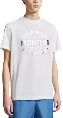 Moncler Metallic Logo Print Crewneck T-Shirt White Men’s Short Sleeve Tee J10918C0004089AJS034 Shop Moncler Metallic Logo Print Crewneck T-Shirt White Men’s Short Sleeve Tee J10918C0004089AJS034