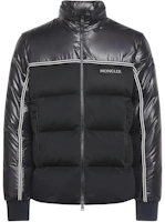 Moncler Michael Letter Print Colorblock Puffer Jacket Men’s Black. 1A00026595ZJ999 Moncler Michael Letter Print Colorblock Puffer Jacket Men’s Black. 1A00026595ZJ999