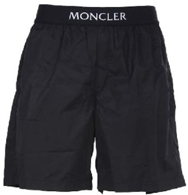 Moncler Mid-Rise Elastic Waist Logo Print Shorts Black 2C00010-53326-999 Order Moncler Mid-Rise Elastic Waist Logo Print Shorts Black 2C00010-53326-999