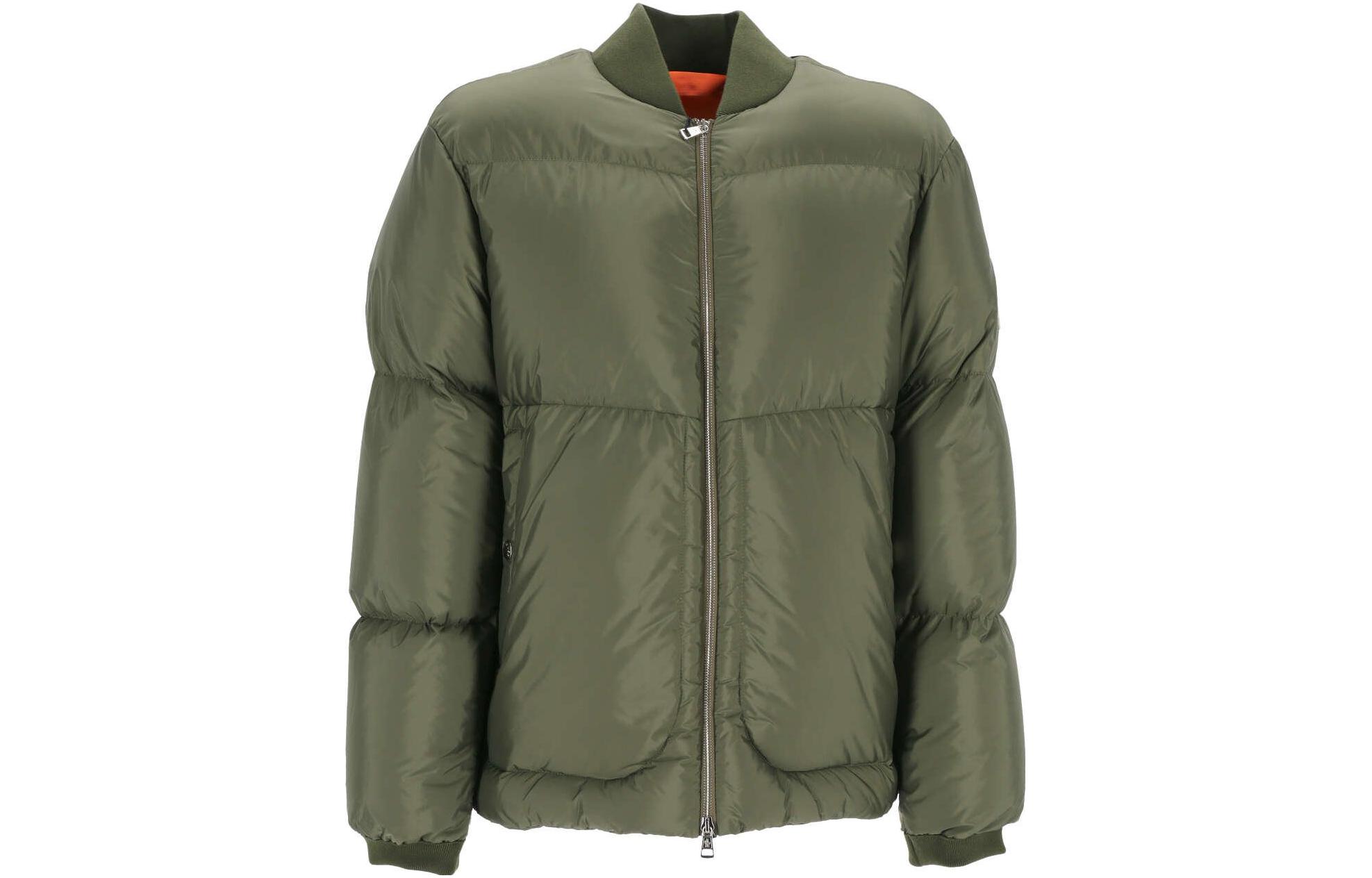 Moncler Military Green Down Jacket with Stand Collar and Long Sleeves 1A0015953A5E-817 圖 2