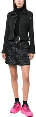 Moncler Minimalist Solid Color Button-Up Casual Short Skirt Black. I20932D00005595ZZ999 Lookbook Moncler Minimalist Solid Color Button-Up Casual Short Skirt Black. I20932D00005595ZZ999