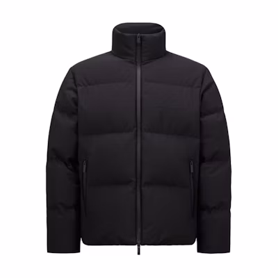 Moncler Misonet Unisex Black Zip-Up Puffer Jacket with Letter Pattern. J20911A00125597RR786
