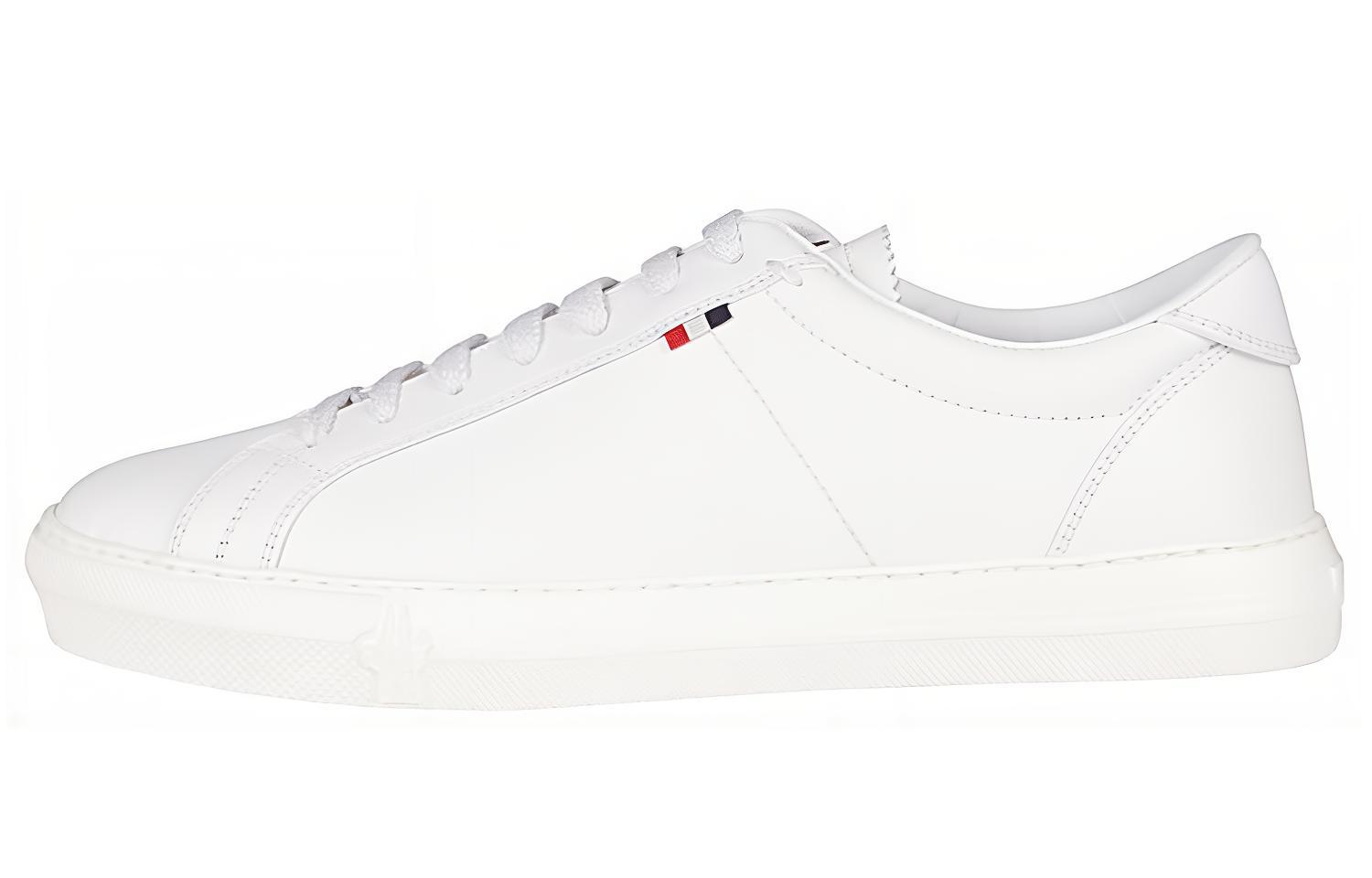 Moncler Monaco Leather Sneaker 'White'