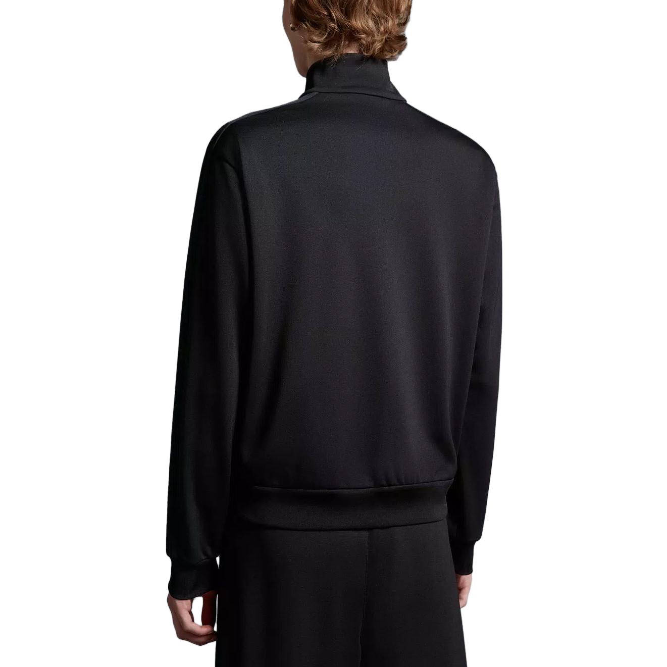 Shop Chaqueta Moncler Moncoeur Negra con Cremallera y Estampado de Letras. I20918G00065899A1999