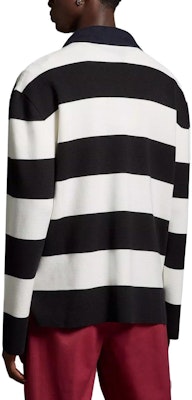 Polo de Punto Ajustado de Manga Larga a Rayas Moncler Moncoeur Blanco. I20919A00001M1113P90 Shop Polo de Punto Ajustado de Manga Larga a Rayas Moncler Moncoeur Blanco. I20919A00001M1113P90