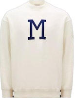 Moncler Monogram Crewneck Sweatshirt White Long Sleeve Pullover. I20918G0007089A9Y034 Moncler Monogram Crewneck Sweatshirt White Long Sleeve Pullover. I20918G0007089A9Y034