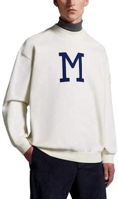 モンクレール モノグラム クルーネック スウェットシャツ ホワイト 長袖プルオーバー I20918G0007089A9Y034 Shop モンクレール モノグラム クルーネック スウェットシャツ ホワイト 長袖プルオーバー I20918G0007089A9Y034