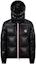 Buy Moncler Montbeliard FW24 Black Short Puffer Jacket Unisex with Striped Hood. J20911A51X0068950999