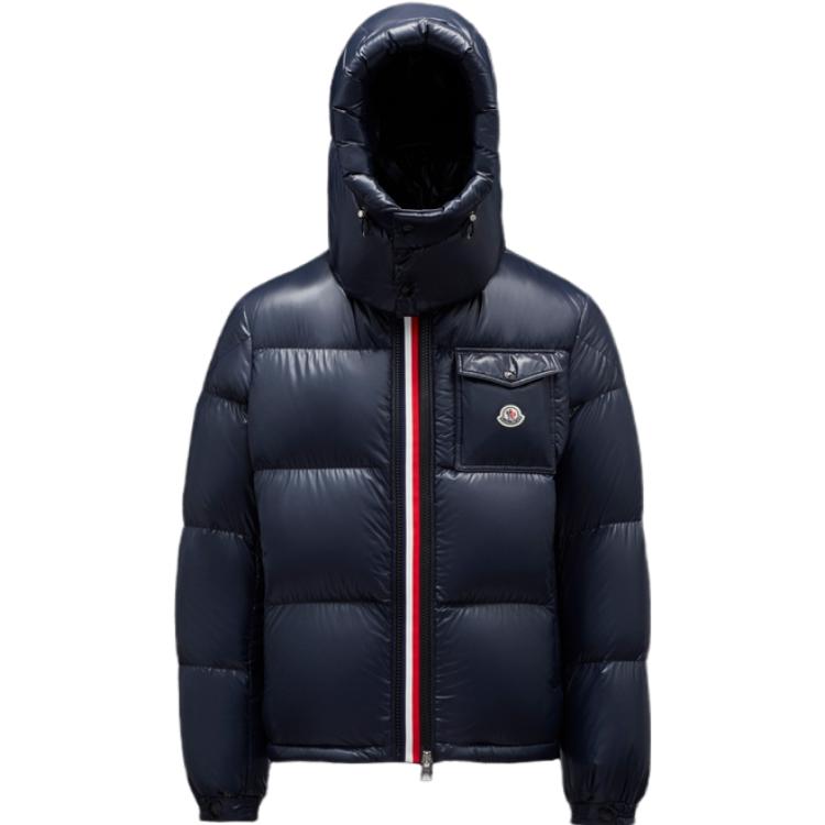 Moncler Montbeliard Navy Blue Unisex Down Jacket with Hood and Zip Closure. I20911A51X0068950742 圖 2