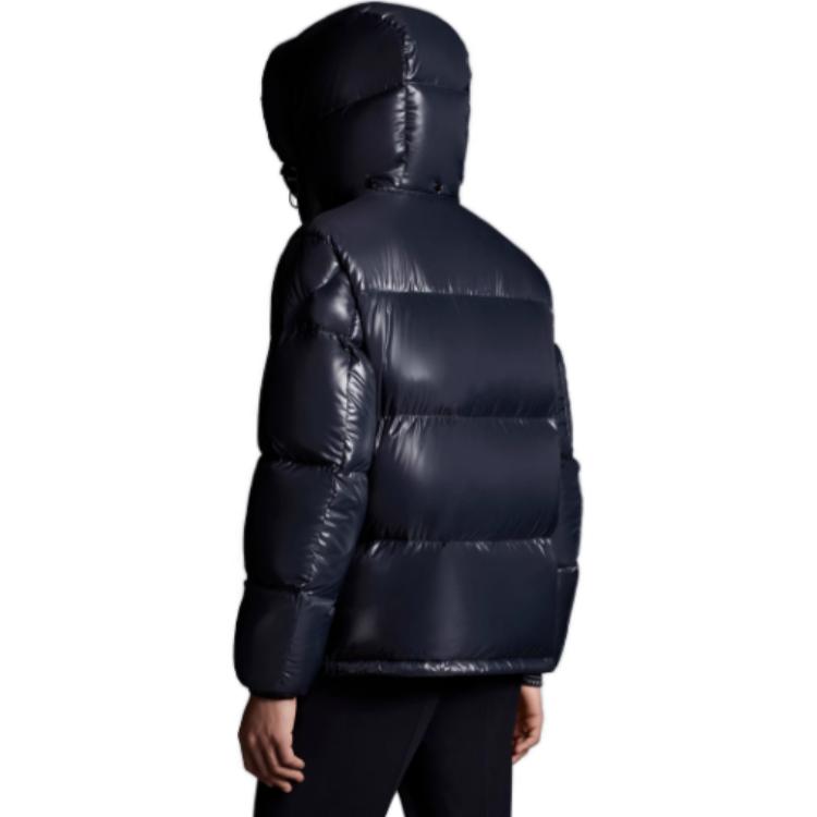 Moncler Montbeliard Navy Blue Unisex Down Jacket with Hood and Zip Closure. I20911A51X0068950742 圖 4