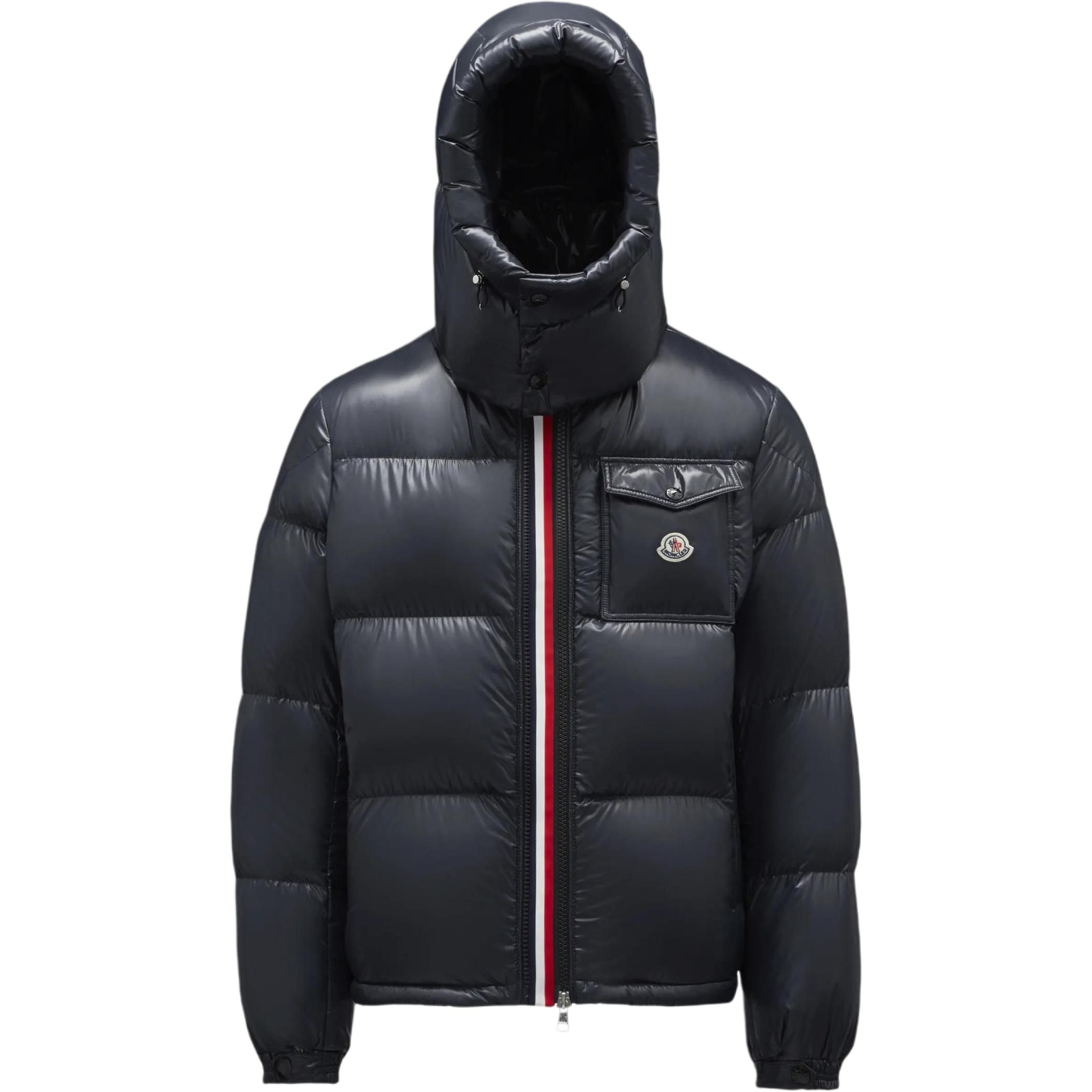 Moncler Montbeliard Short Hooded Down Jacket Navy Unisex Snow Collection 0911A51X0068950742