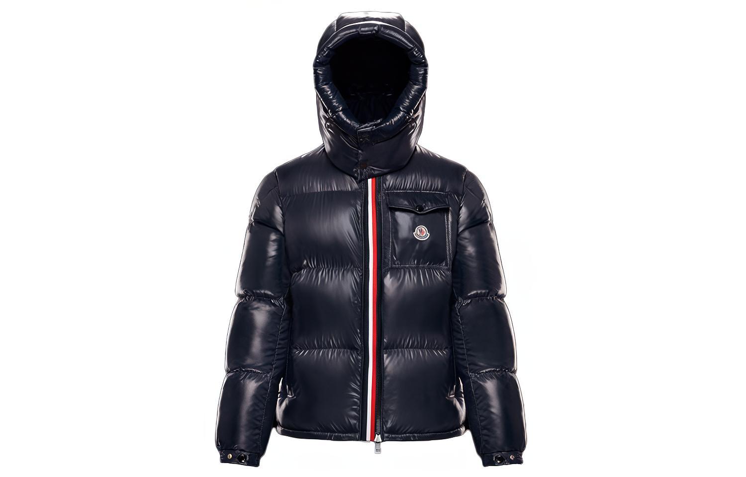 Order Moncler Jaket Montbeliard Hoodie Pendek Navy Unisex Koleksi Salju. 0911A51X0068950742