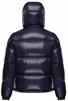 Lookbook Moncler Jaket Montbeliard Hoodie Pendek Navy Unisex Koleksi Salju. 0911A51X0068950742