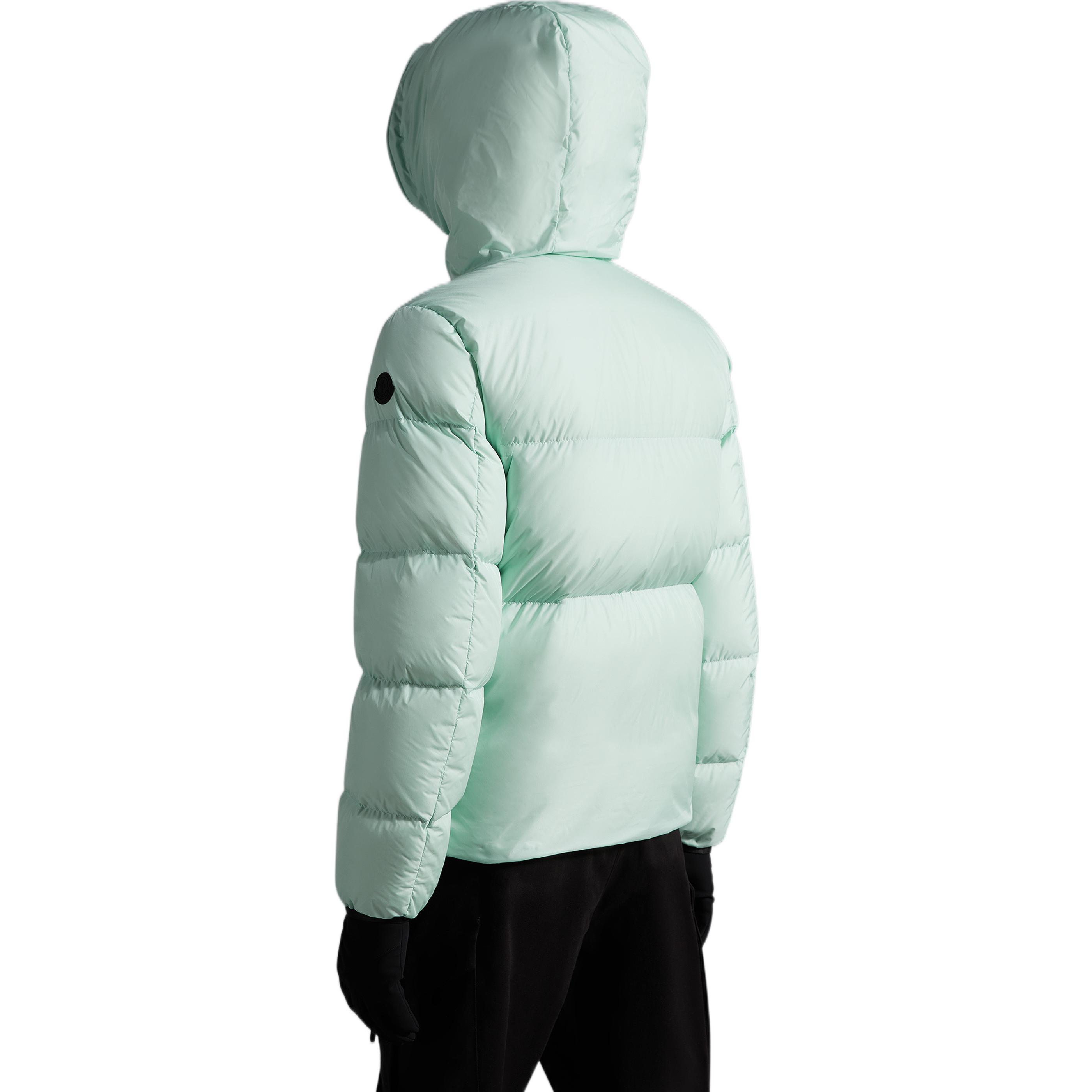 Purchase Moncler Montcla FW22 Logo Mint Green Hooded Puffer Jacket H20911B56900C030080N