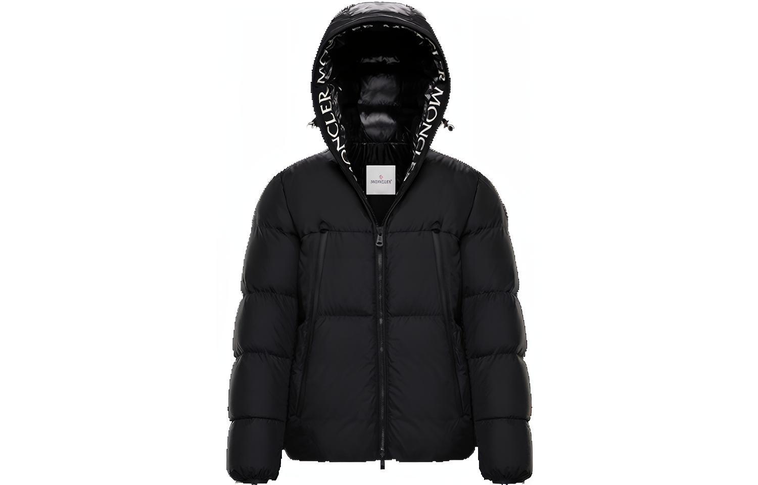 Moncler Montcla Unisex Down Jacket with Zip Logo and Goose Down Hood Trim 0911B56900C0300999