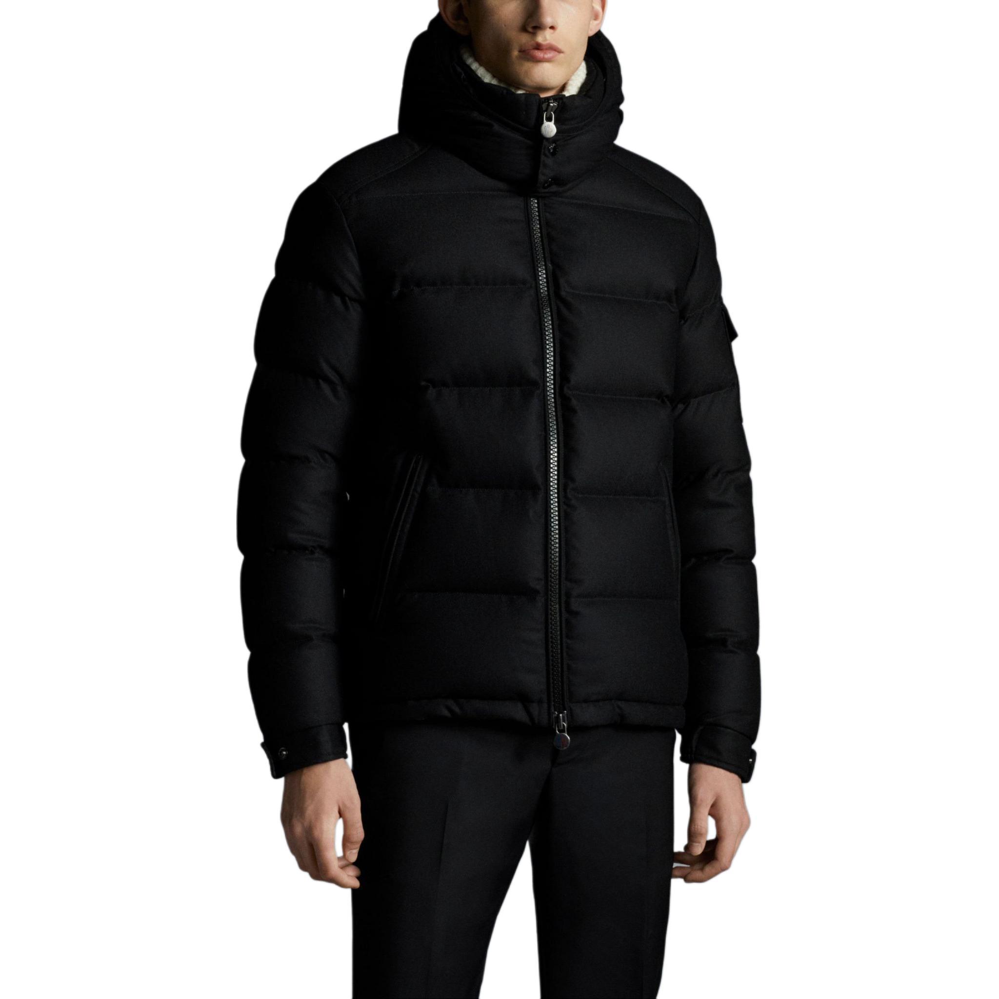 Shop 몽클레어 몽제네브 블랙 후드 패딩 재킷 I20911A5370054272999