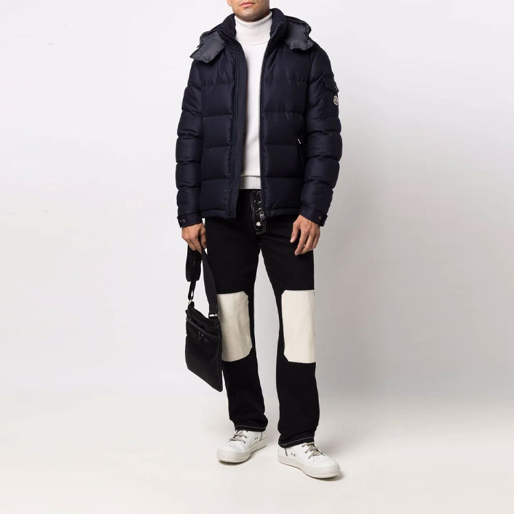 Moncler Montgenevre Hooded Down Jacket Navy Blue Winter Coat 0911A5370054272742 圖 3