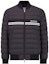 Buy Moncler Mounier SS24 Black Short Bomber Down Jacket with Chest Stripe. J10911A0007554A81999