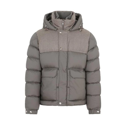 Moncler Mussala Brown Loose Fit Hooded Down Jacket Unisex 1A00136596K7827