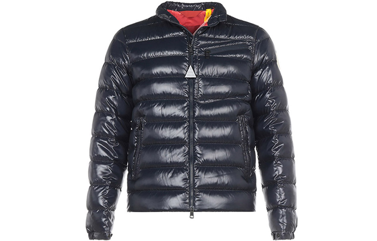 Moncler Navy Blue Solid Down Jacket Winter Coat 1A5430068950742