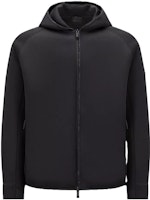 Moncler Neoprene Zip-Up Hoodie Black Full-Zip Long Sleeve Hoodie I20918G0001989A4L999 Moncler Neoprene Zip-Up Hoodie Black Full-Zip Long Sleeve Hoodie I20918G0001989A4L999